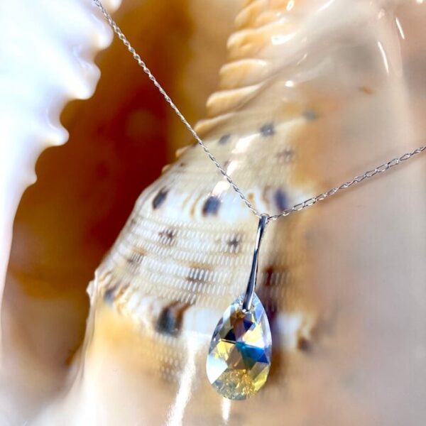 Crystal Shimmer Drop Necklace