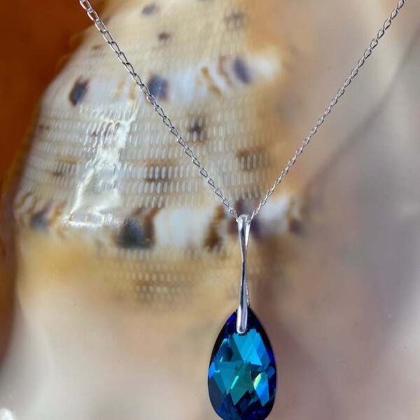 Orca Legacy jewelry, Ocean Sparkle Drop Necklace