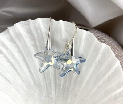 Morning Blue Starfish Earrings
