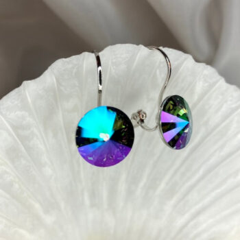 Deep Ocean Rivoli Earrings