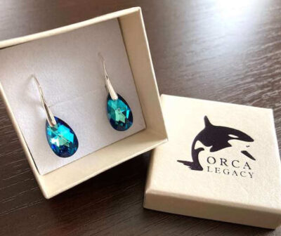Ocean Sparkle Drop Earrings