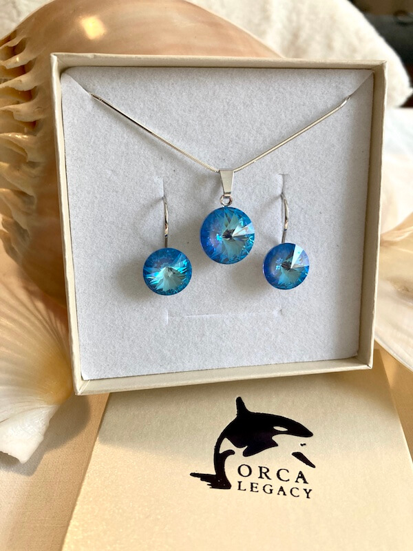 Orca Legacy, Jewelry Ocean Shimmer Set OrcaLegacy Ocean Jewelry