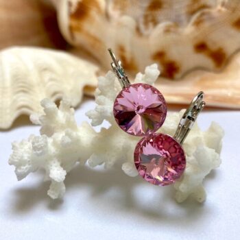 Pink Aurora Rivoli Earrings