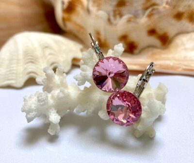 Pink Aurora Rivoli Earrings