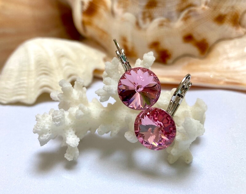 Sweet pink Aurora earrings