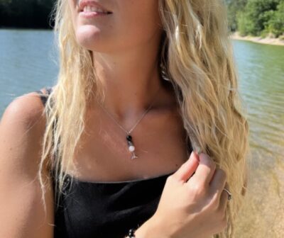 Orca Whale Tail Necklace