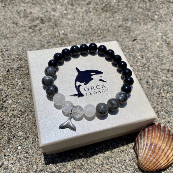 Orca bracelet natural gemstone orca legacy