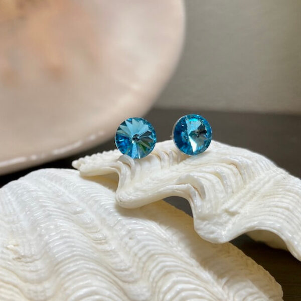 Simply Blue stud earrings by orca legacy