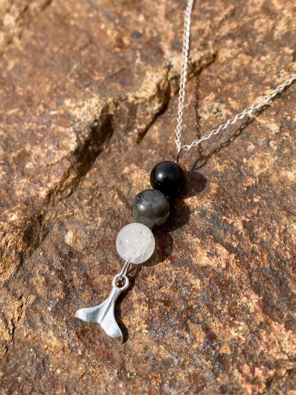 ORca Whale Tail necklace