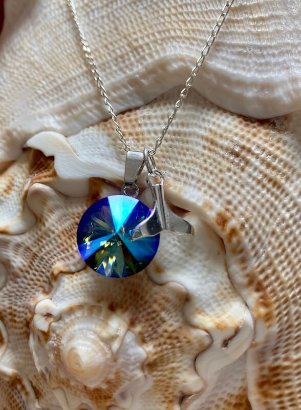 Swarovski whale tail