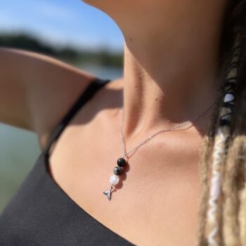 Orca Whale Tail Necklace
