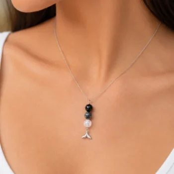 Orca Whale Tail Necklace