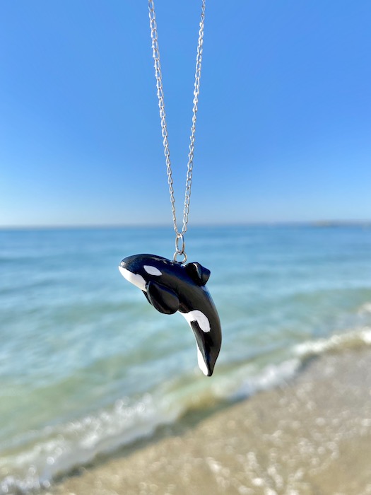 free willy necklace Orca pendant - Keiko - Free Willy orca - Orca Legacy
