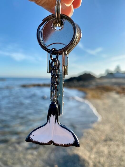 Orca tail keyring - Keiko, Free Willy, Orca Legacy