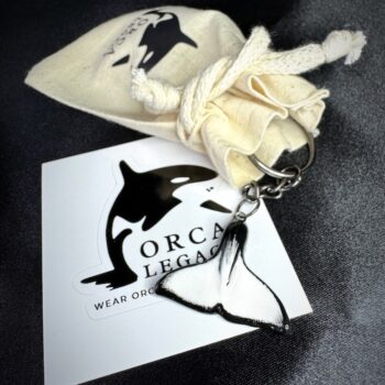 Orca Tail Keyring
