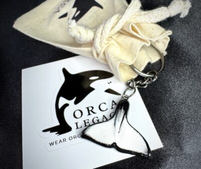 Orca Tail Keyring