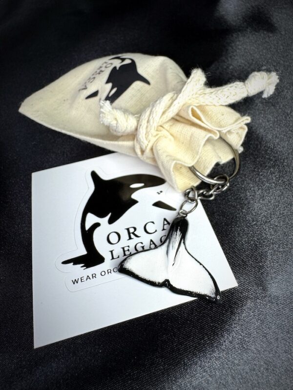 orca whale keyring