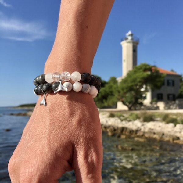 beluga bracelet and orca bracelet by orca legacy