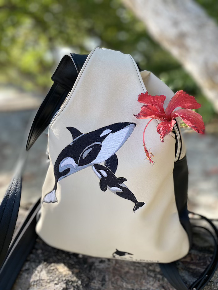 Orca backpack by Orca Legacy, killer whale