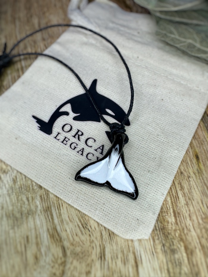 orca tail pendant