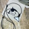 orca tail pendant necklace