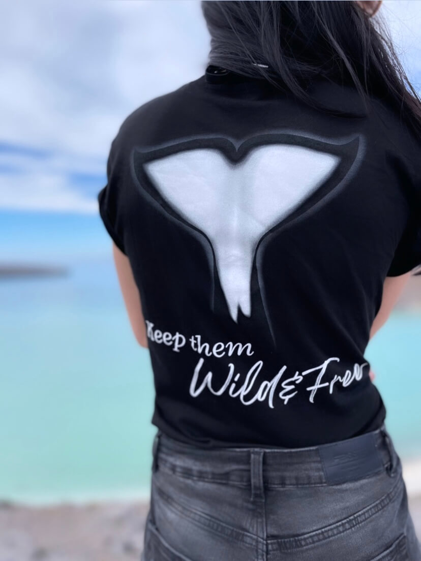 orca whale t shirt, wild and free, orca merch