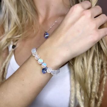 Icy Sapphire Moonstone bracelet