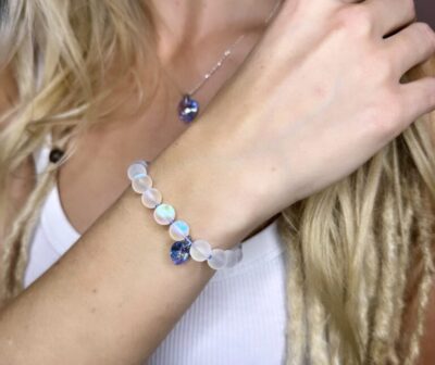 Icy Sapphire Moonstone bracelet