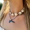 orca whale charm necklace