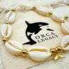 cowrie anklet whale tail