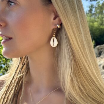 Cowrie shell earrings