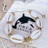 whale tail bracelet cowrie shell bracelet