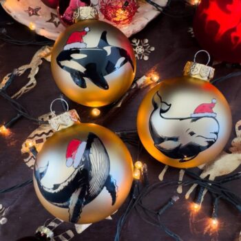 Whale Christmas ornaments