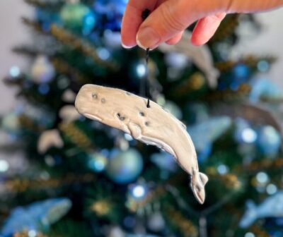 Sperm Whale Christmas Ornament