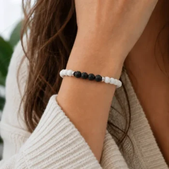 Orca stacking bracelets